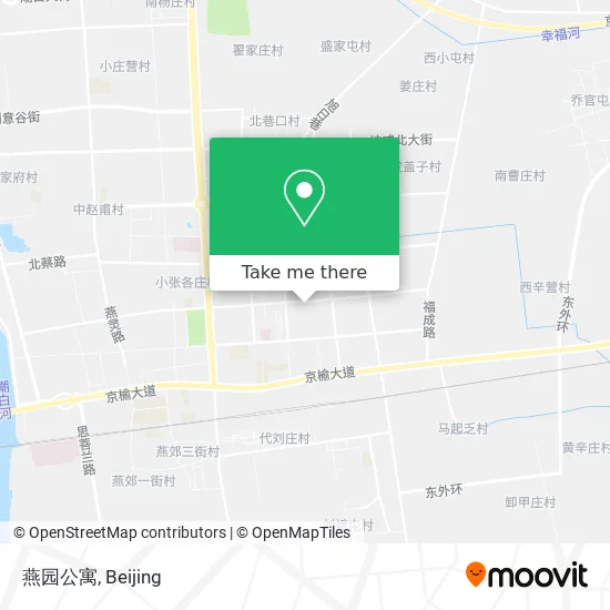 燕园公寓 map
