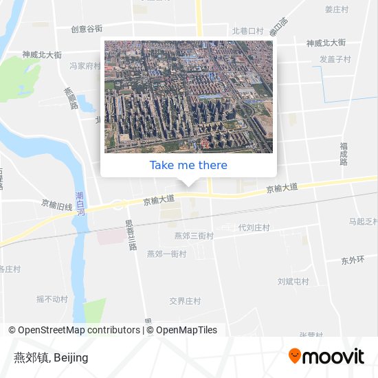 燕郊镇 map