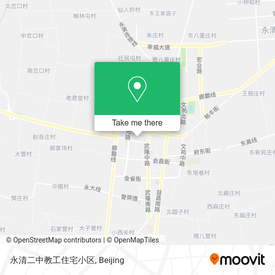 永清二中教工住宅小区 map