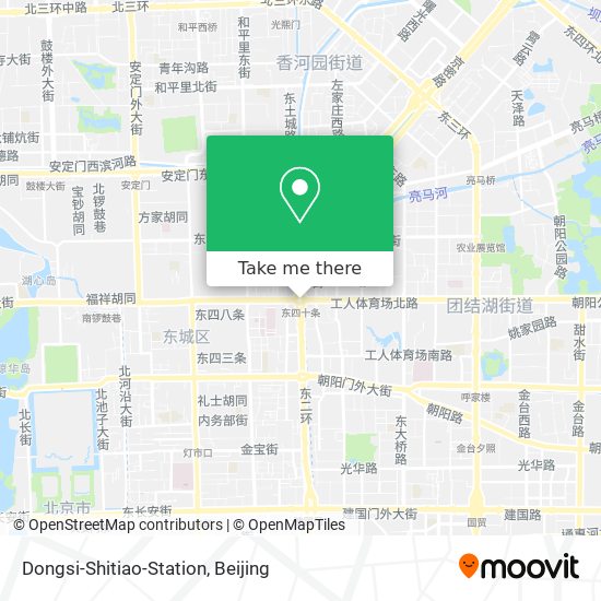 Dongsi-Shitiao-Station map