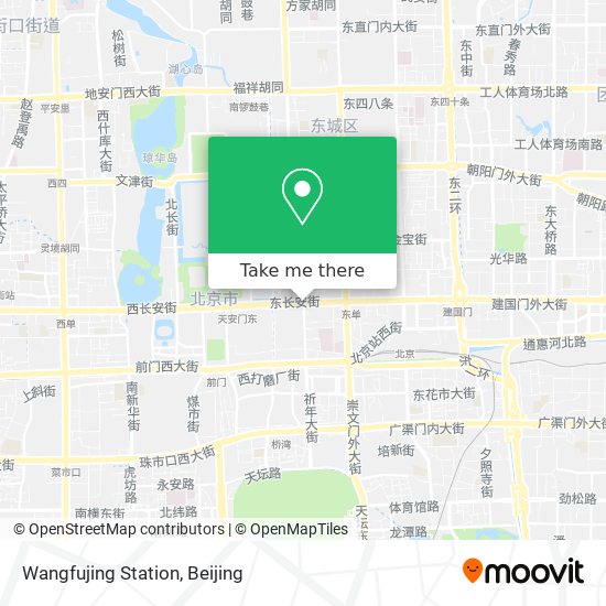 Wangfujing Station map