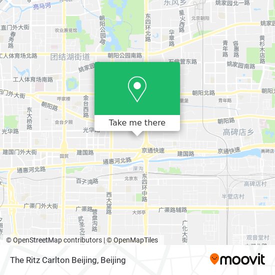 The Ritz Carlton Beijing map