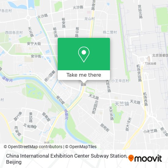 China International Exhibition Center Subway Station map