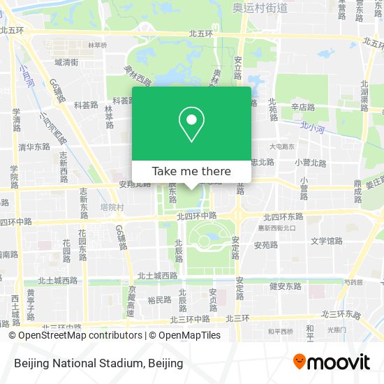 Beijing National Stadium map