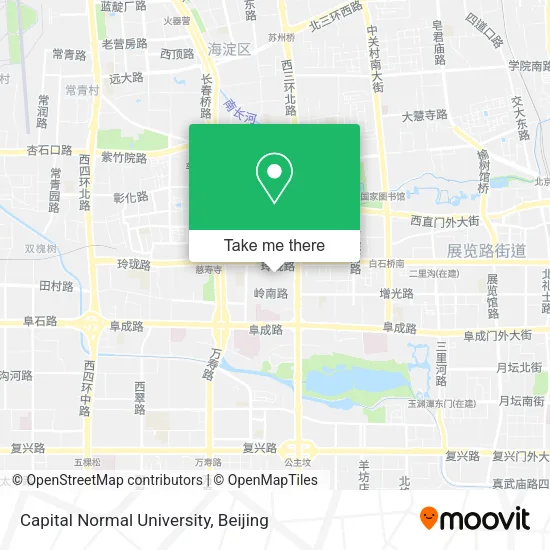 Capital Normal University map