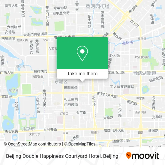Beijing Double Happiness Courtyard Hotel map