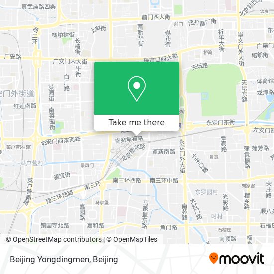 Beijing Yongdingmen map