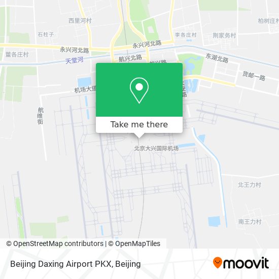 Beijing Daxing Airport PKX map