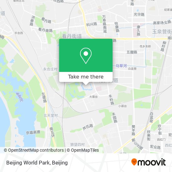 Beijing World Park map