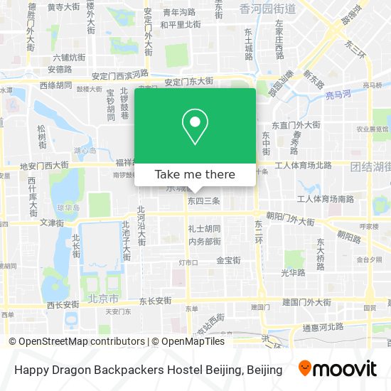 Happy Dragon Backpackers Hostel Beijing map