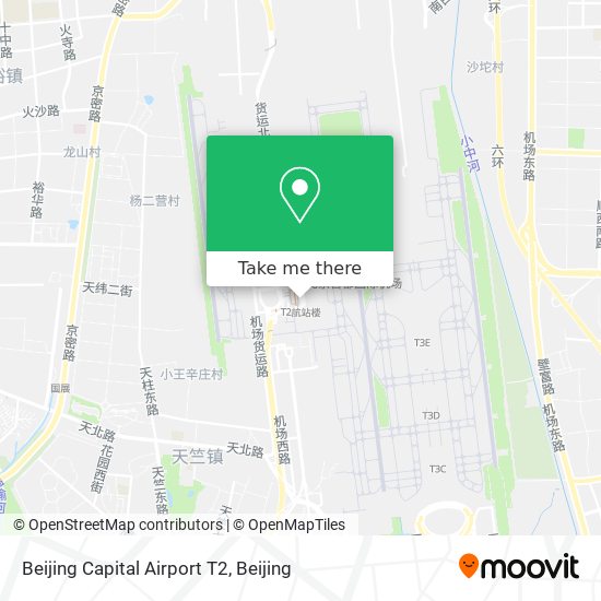 Beijing Capital Airport T2 map