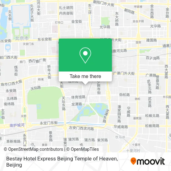 Bestay Hotel Express Beijing Temple of Heaven map