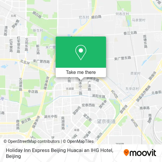 Holiday Inn Express Beijing Huacai an IHG Hotel map