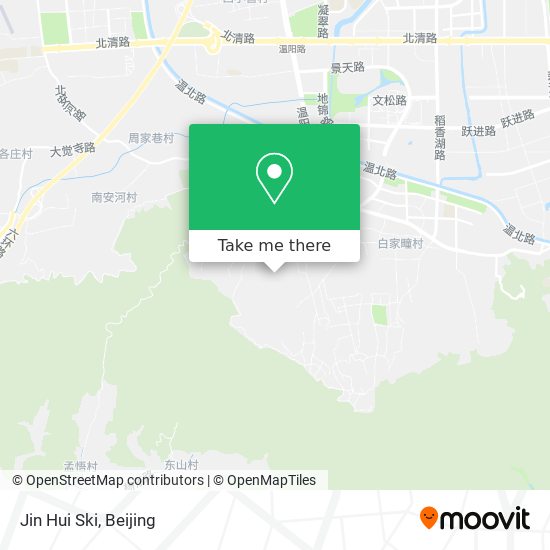 Jin Hui Ski map