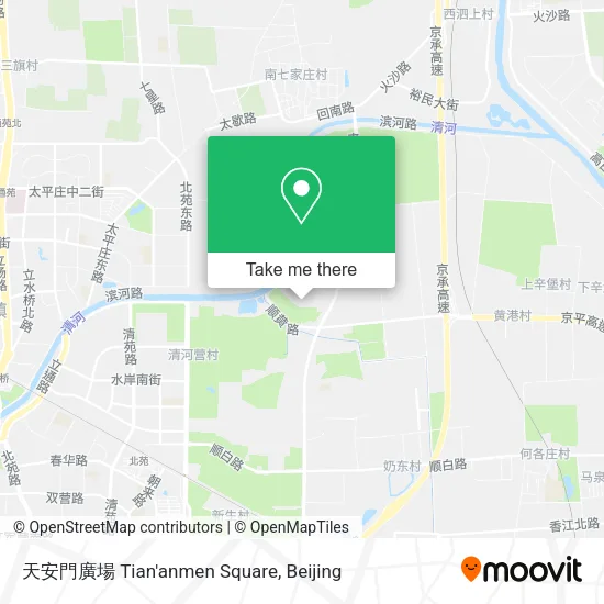 天安門廣場 Tian'anmen Square map