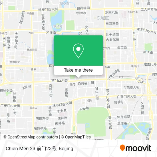 Chien Men 23 前门23号 map