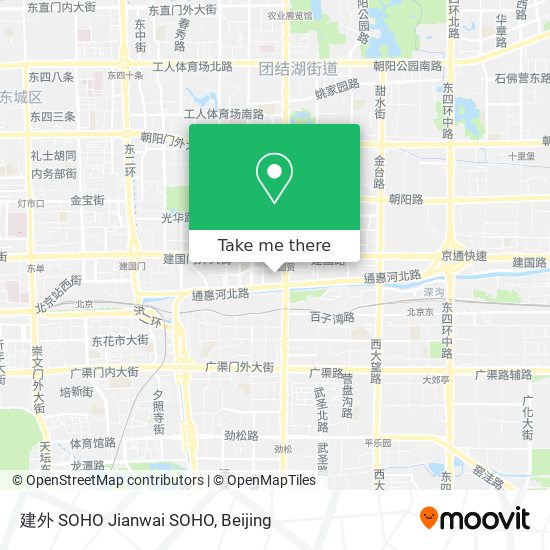 建外 SOHO Jianwai SOHO map