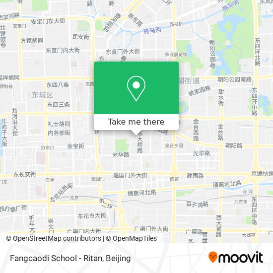 Fangcaodi School - Ritan map
