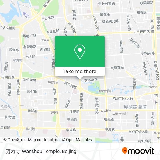 万寿寺 Wanshou Temple map