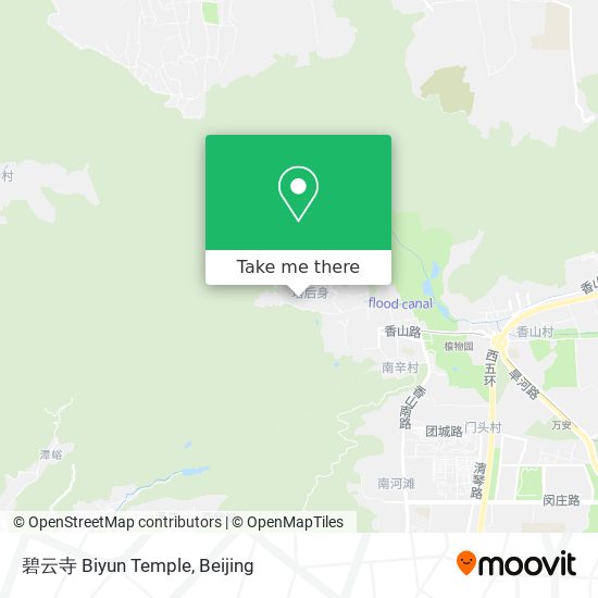 碧云寺 Biyun Temple map