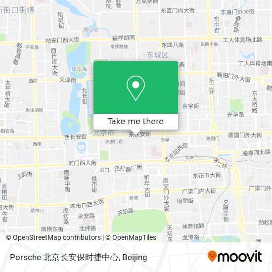 Porsche 北京长安保时捷中心 map