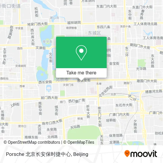 Porsche 北京长安保时捷中心 map