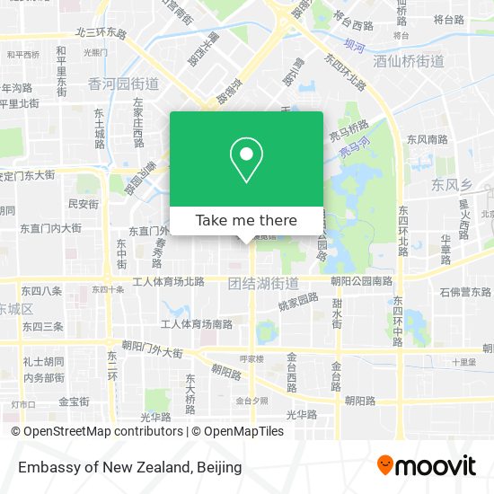 Embassy of New Zealand map