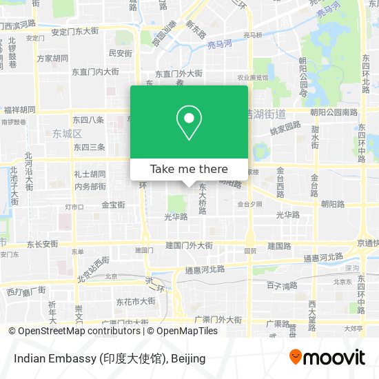 Indian Embassy (印度大使馆) map