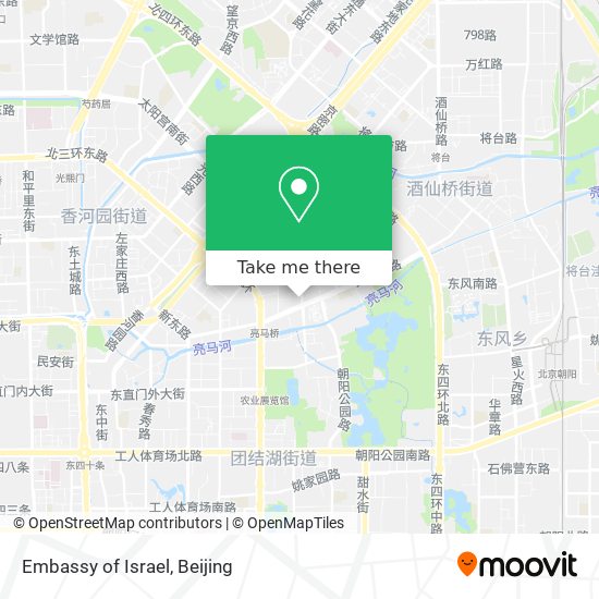 Embassy of Israel map