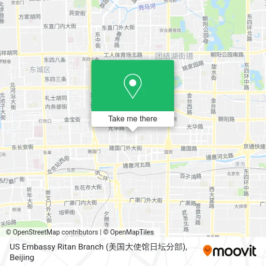 US Embassy Ritan Branch (美国大使馆日坛分部) map