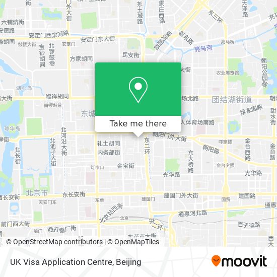 UK Visa Application Centre map