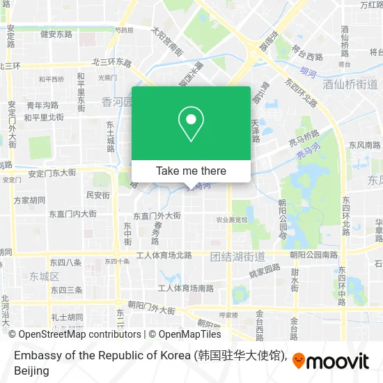 Embassy of the Republic of Korea (韩国驻华大使馆) map