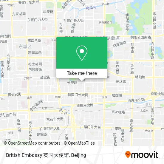 British Embassy 英国大使馆 map