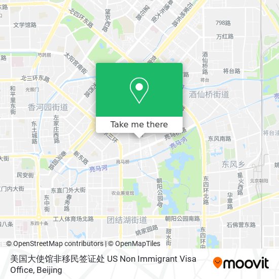 美国大使馆非移民签证处 US Non Immigrant Visa Office map