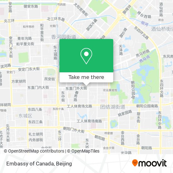 Embassy of Canada map