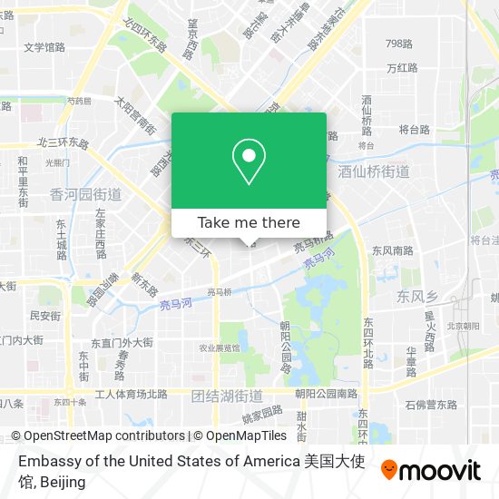 Embassy of the United States of America 美国大使馆 map