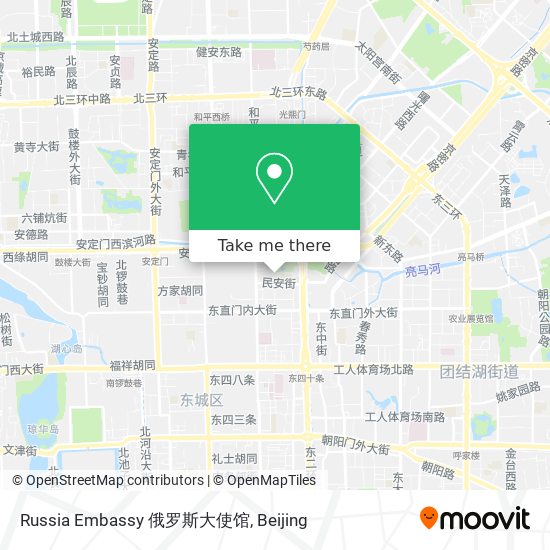 Russia Embassy 俄罗斯大使馆 map