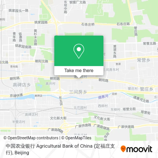 中国农业银行 Agricultural Bank of China (定福庄支行) map
