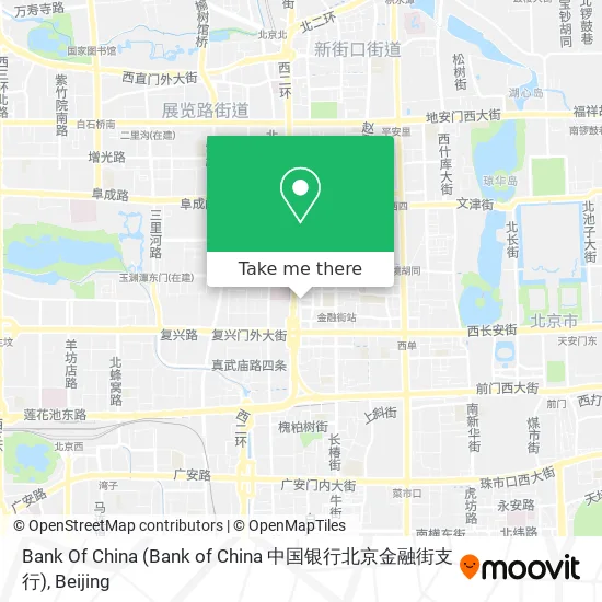Bank Of China (Bank of China 中国银行北京金融街支行) map