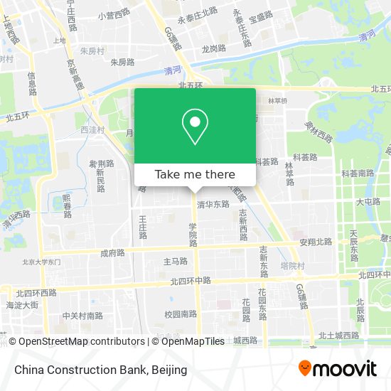 China Construction Bank map