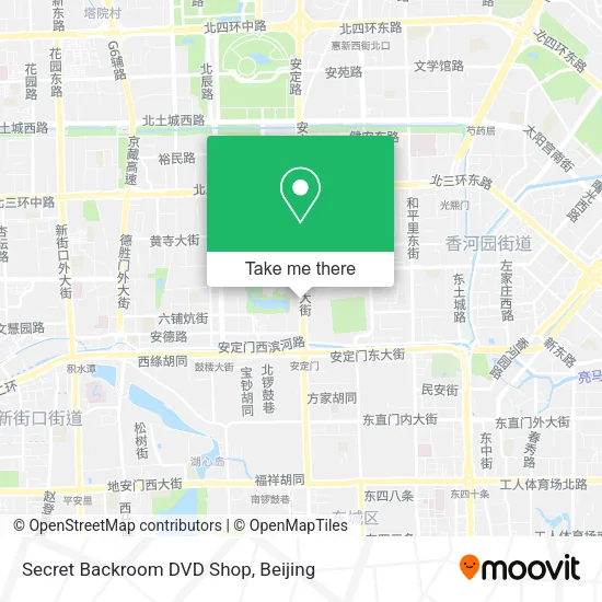 Secret Backroom DVD Shop map