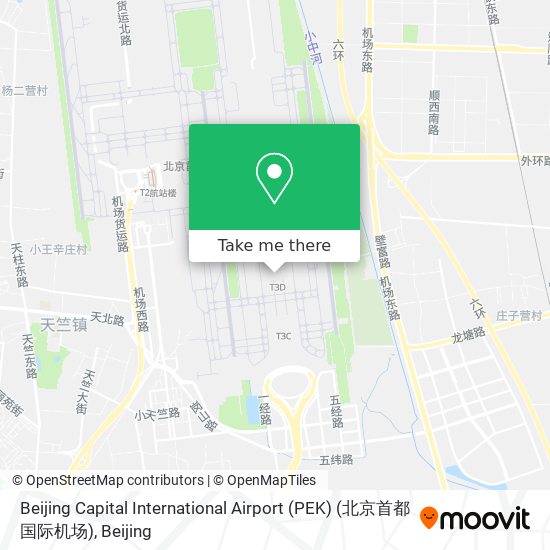 Beijing Capital International Airport (PEK) (北京首都国际机场) map