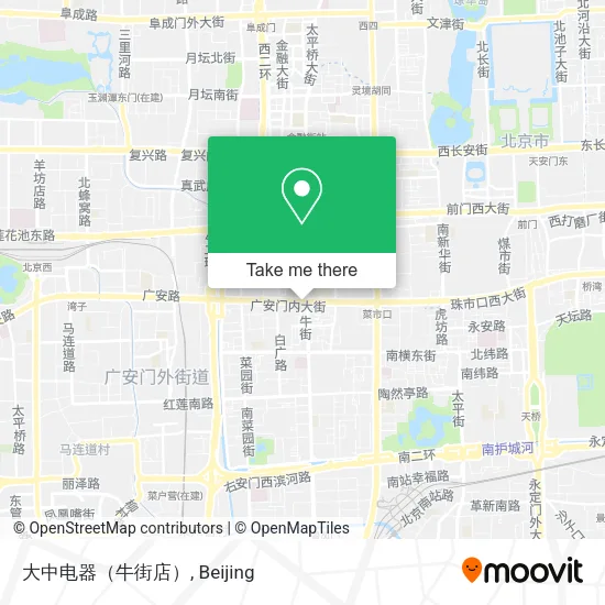 大中电器（牛街店） map