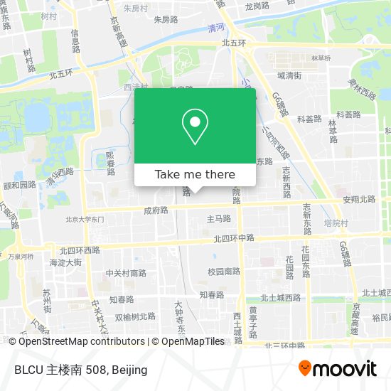 BLCU 主楼南 508 map