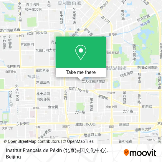 Institut Français de Pékin (北京法国文化中心) map
