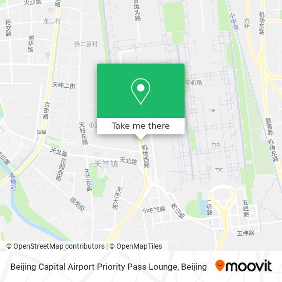 Beijing Capital Airport Priority Pass Lounge map