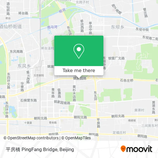 平房橋 PingFang Bridge map