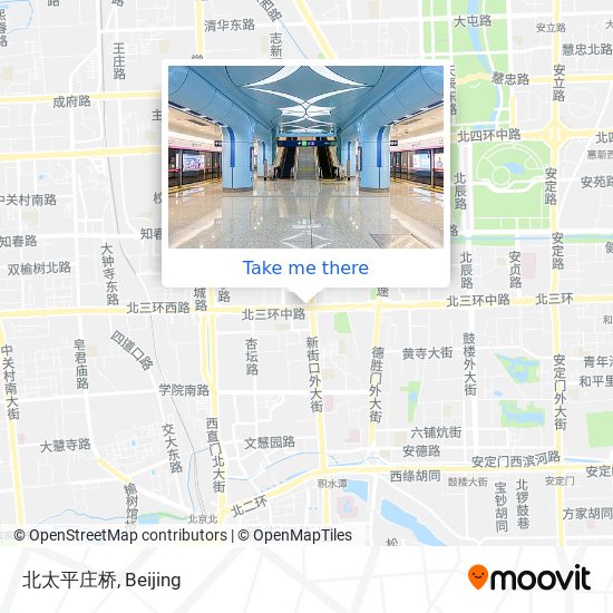 北太平庄桥 map