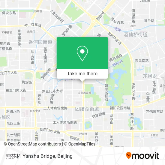 燕莎桥 Yansha Bridge map