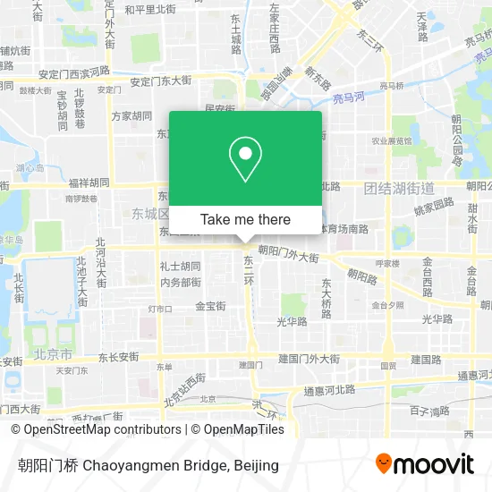 朝阳门桥 Chaoyangmen Bridge map